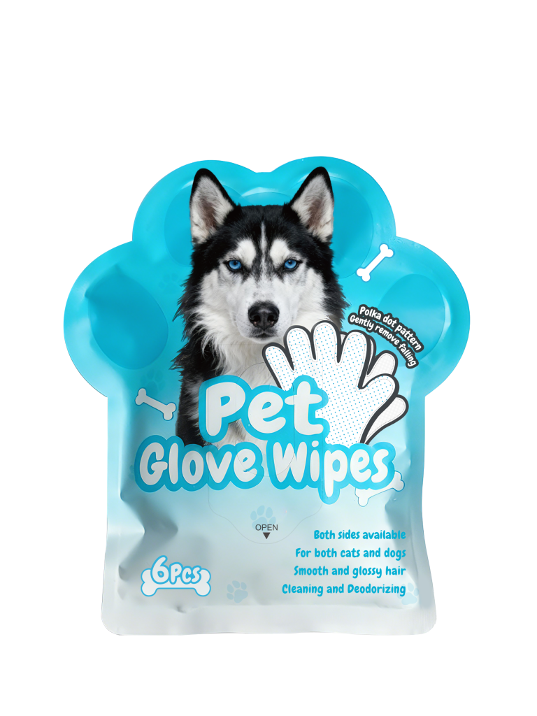 Pet Glove Wipes (6 piece/pack) – Drip-molded