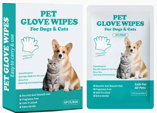 Pet Glove Wipes (Single tablet/6 tablets per box)